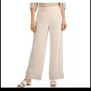 JM Collection Plus Size Gauze Pants size XXL light brown